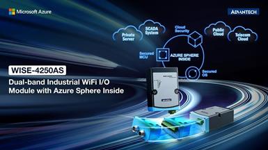 Advantech Launches Dual-band Industrial WiFi I/O Module with Microsoft Azure Sphere